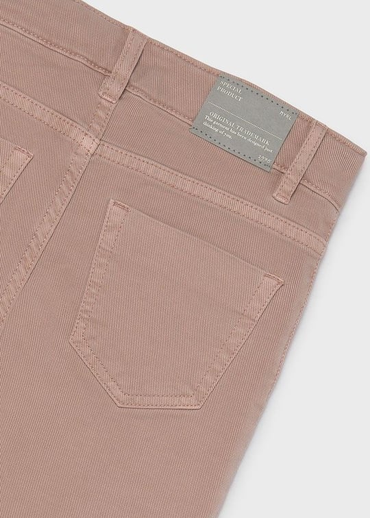 Mayoral Kız Çocuk Bol Paça Denim Pantolon Pudra 7501