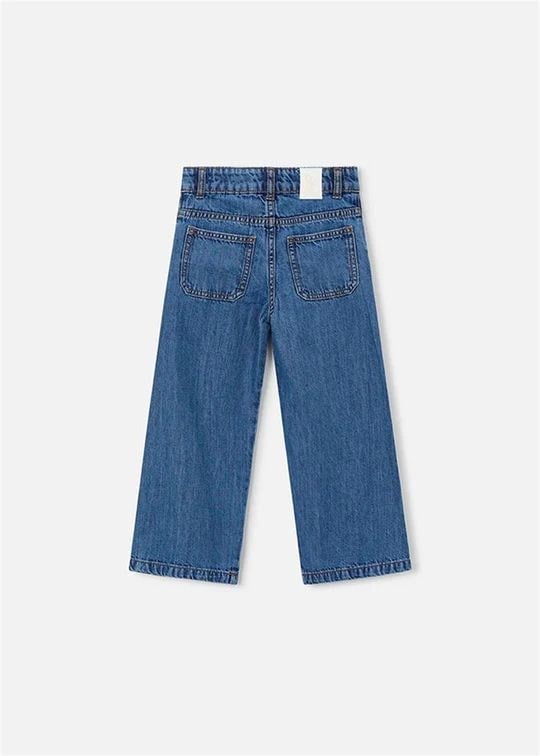 Mayoral Kız Çocuk Bol Paça Kot Pantolon Mavi 3590