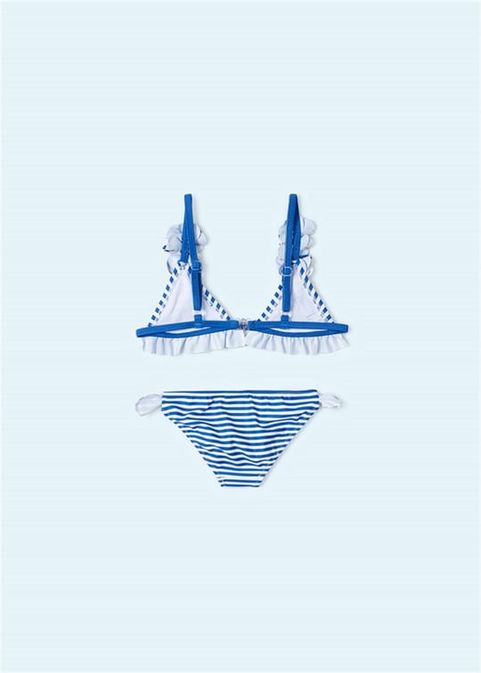 Mayoral Kız Çocuk Çiçekli Bikini Mavi 3790