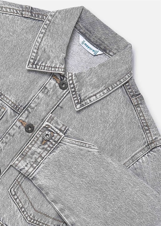 Mayoral Kız Çocuk Denim Ceket Gri 6406