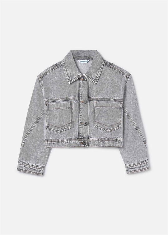 Mayoral Kız Çocuk Denim Ceket Gri 6406
