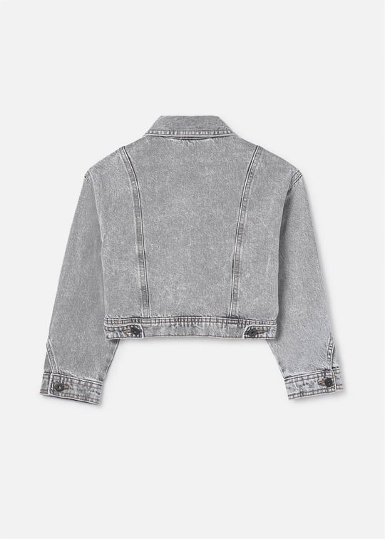 Mayoral Kız Çocuk Denim Ceket Gri 6406