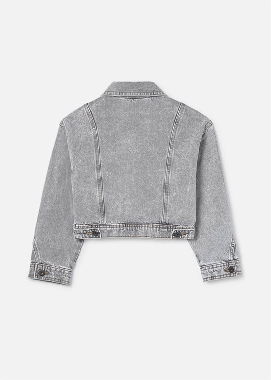 Mayoral Kız Çocuk Denim Ceket Gri 6406