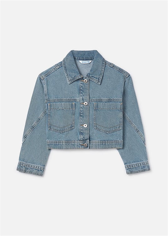 Mayoral Kız Çocuk Denim Ceket Mavi 6406
