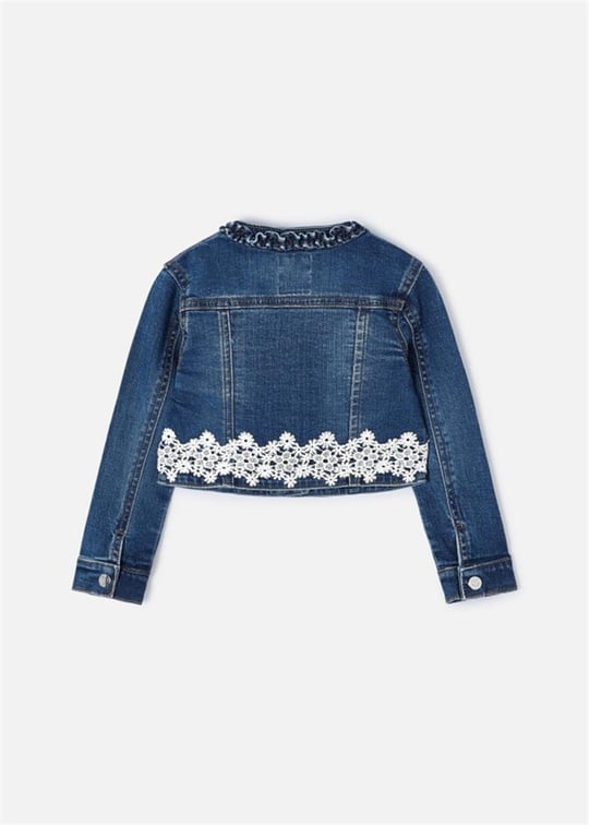 Mayoral Kız Çocuk Denim Kot Ceket 3475