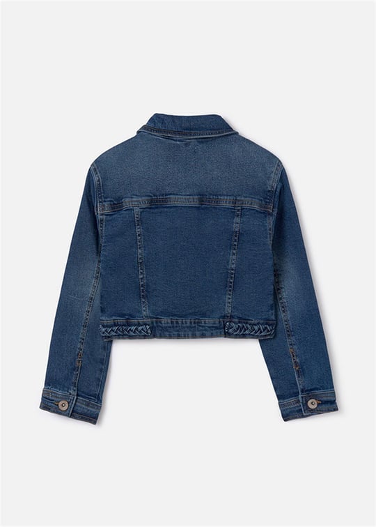 Mayoral Kız Çocuk Denim Kot Ceket Lacivert 6460