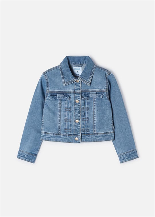 Mayoral Kız Çocuk Denim Kot Ceket Mavi 3474