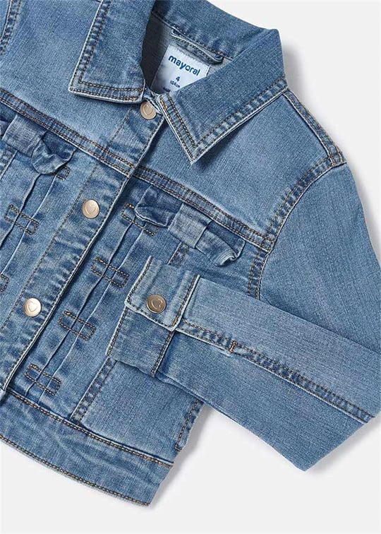 Mayoral Kız Çocuk Denim Kot Ceket Mavi 3474