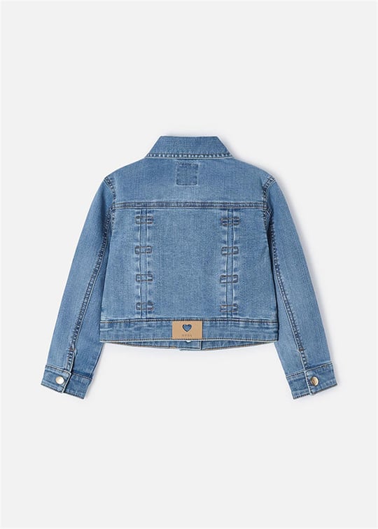 Mayoral Kız Çocuk Denim Kot Ceket Mavi 3474