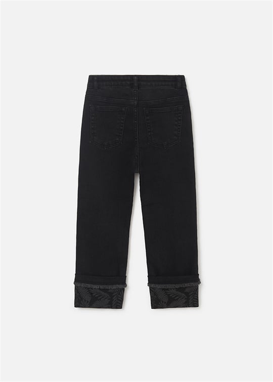 Mayoral Kız Çocuk Denim Pantolon Siyah 6580