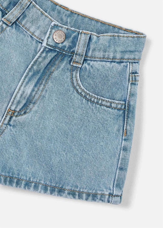 Mayoral Kız Çocuk Denim Şort Açık Mavi 236