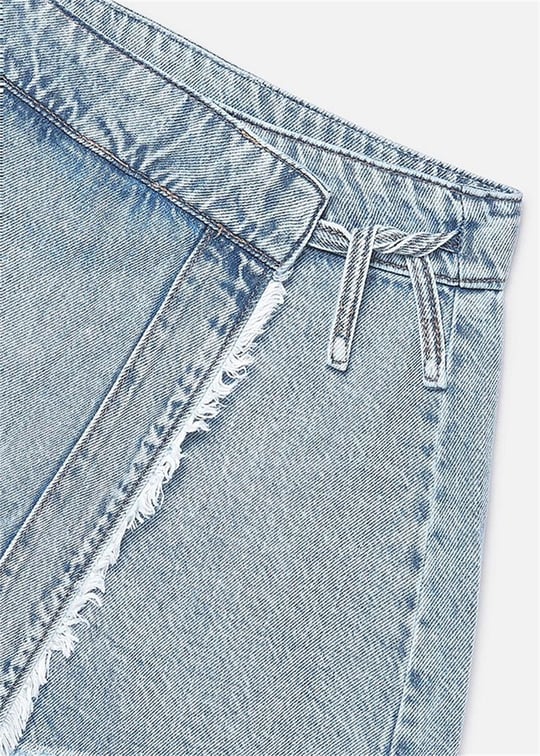 Mayoral Kız Çocuk Denim Şort Etek Açık Mavi 6903