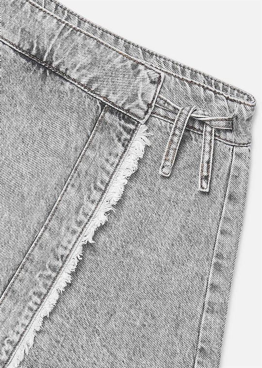 Mayoral Kız Çocuk Denim Şort Etek Gri 6903
