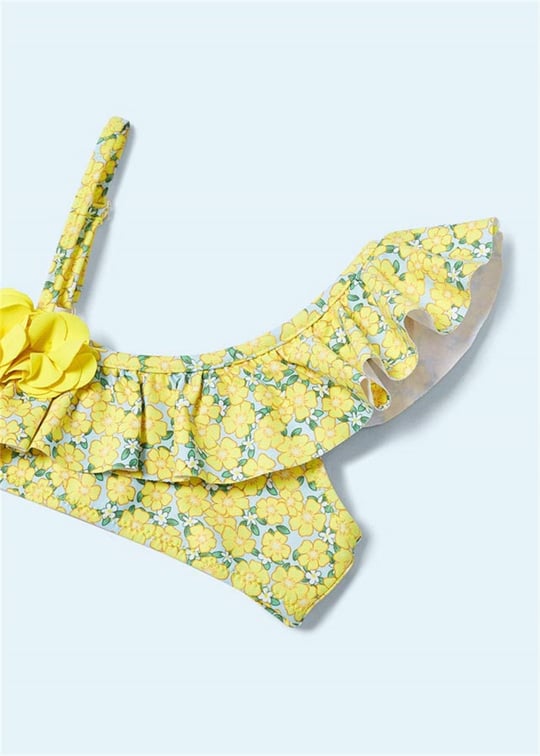 Mayoral Kız Çocuk Desenli Bikini Sarı 3788