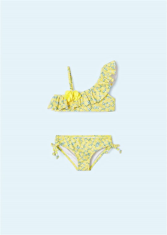 Mayoral Kız Çocuk Desenli Bikini Sarı 3788