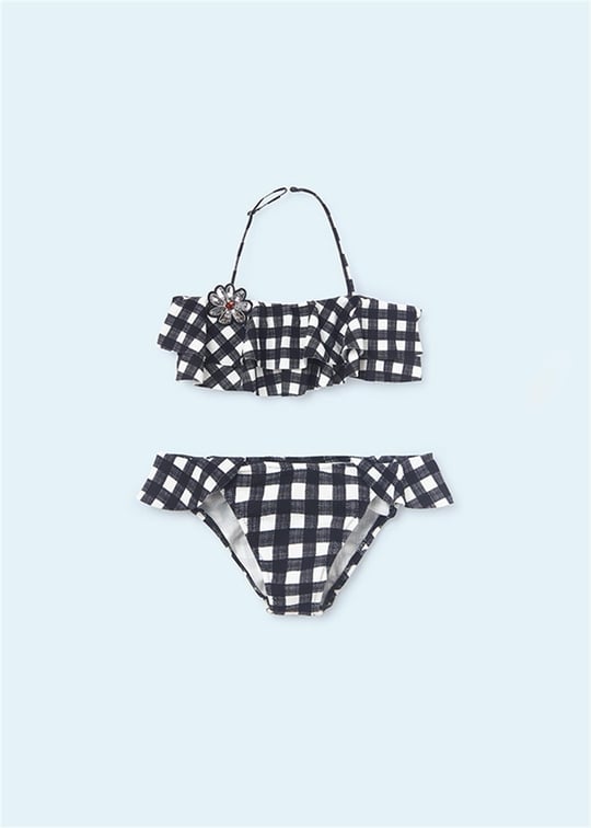 Mayoral Kız Çocuk Fırfırlı Bikini Siyah 6752