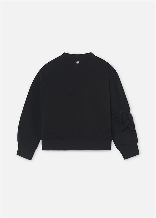 Mayoral Kız Çocuk Fiyoklu Sweatshirt Siyah 7429