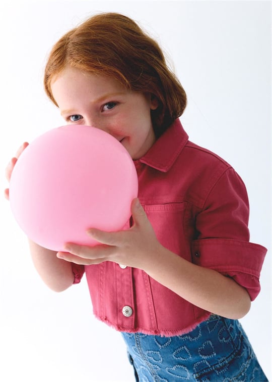 Mayoral Kız Çocuk Gabardin Ceket Pembe 3455