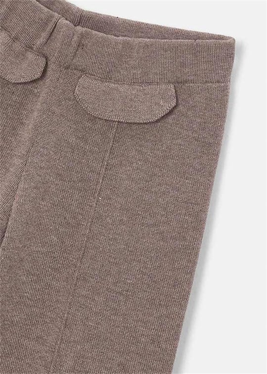 Mayoral Kız Çocuk Geniş Paça Örme Pantolon Bej 4525
