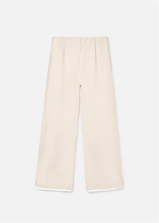 Mayoral Kız Çocuk Geniş Paça Pantolon Krem 6556
