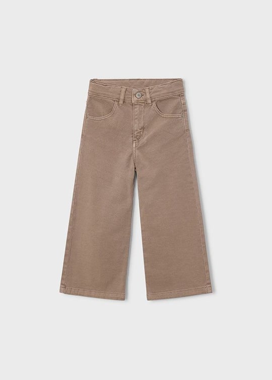Mayoral Kız Çocuk Geniş Paça Pantolon Bej 4521