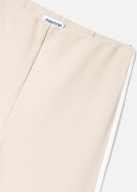 Mayoral Kız Çocuk Geniş Paça Pantolon Krem 6556