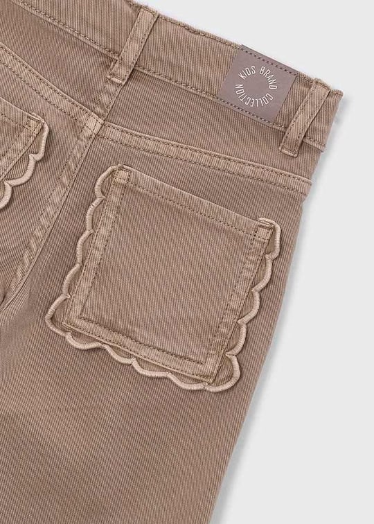 Mayoral Kız Çocuk Geniş Paça Pantolon Bej 4521