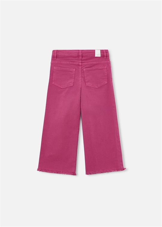 Mayoral Kız Çocuk Geniş Paçalı Gabardin Pantolon Pembe 3588
