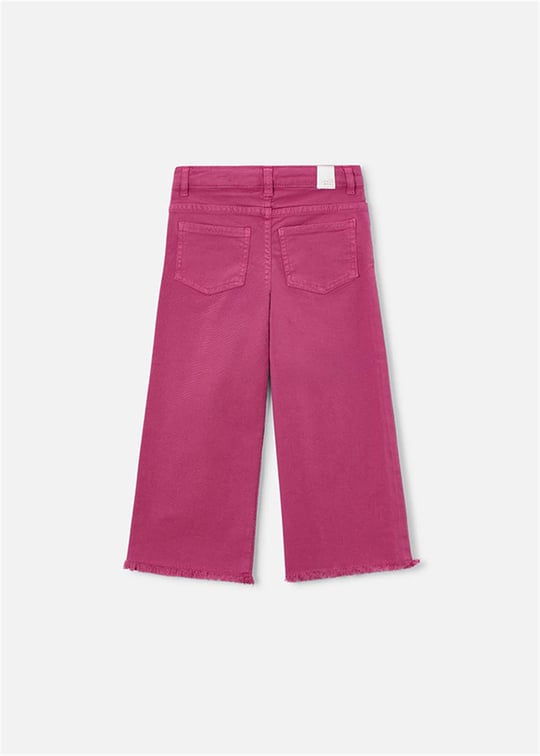 Mayoral Kız Çocuk Geniş Paçalı Gabardin Pantolon Pembe 3588