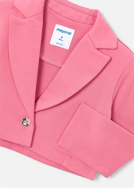 Mayoral Kız Çocuk Kısa Blazer Ceket Pembe 3451