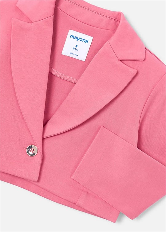 Mayoral Kız Çocuk Kısa Blazer Ceket Pembe 3451