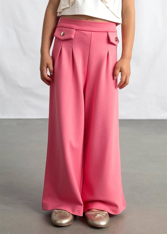 Mayoral Kız Çocuk Pileli Pantolon Pembe 3584