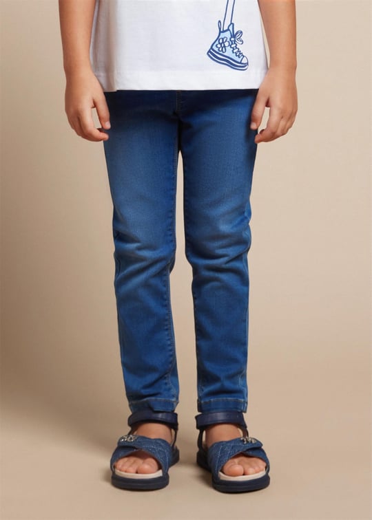 Mayoral Kız Çocuk Skinny Fit Jean Kot Pantolon Lacivert 548