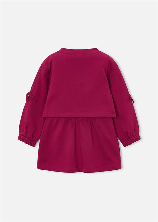 Mayoral Kız Çocuk Sweatshirt Elbise Takım Mürdüm 4917