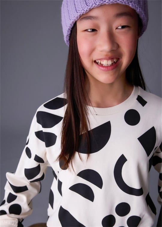 Mayoral Kız Çocuk Sweatshirt Siyah 7426