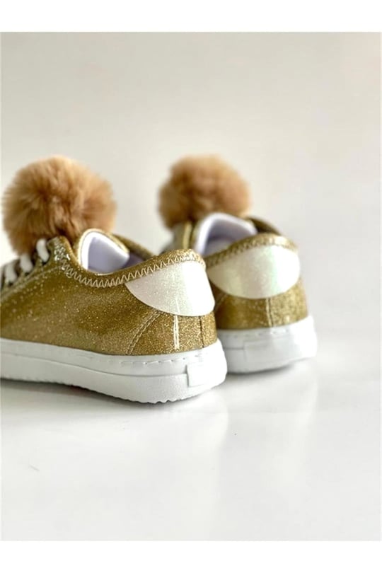 Merli&Rose Kız Çocuk Fun Sneaker Simli Ayakkabı Siyah 603-P(B)-24