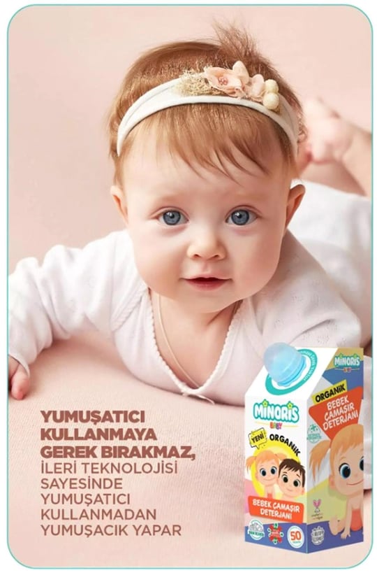 Minoris Baby Organik Bebek Çamaşır Deterjanı 1000ml 