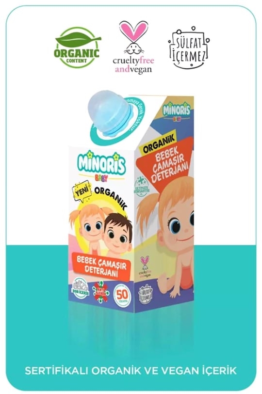 Minoris Baby Organik Bebek Çamaşır Deterjanı 1000ml 