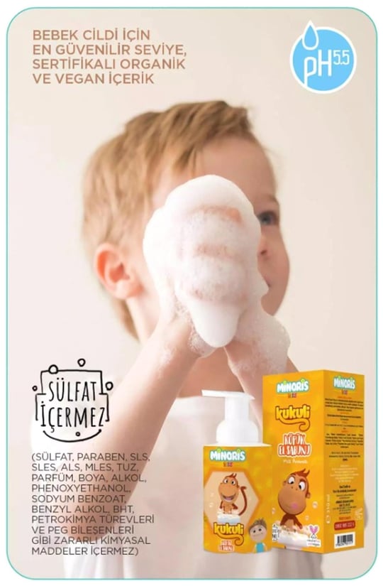 Minoris Kids Kukuli Köpük El Sabunu 310ml