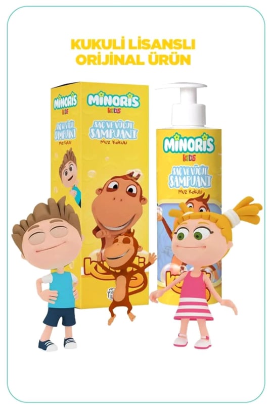 Minoris Kids Kukuli Saç ve Vücut Şampuanı 220ml