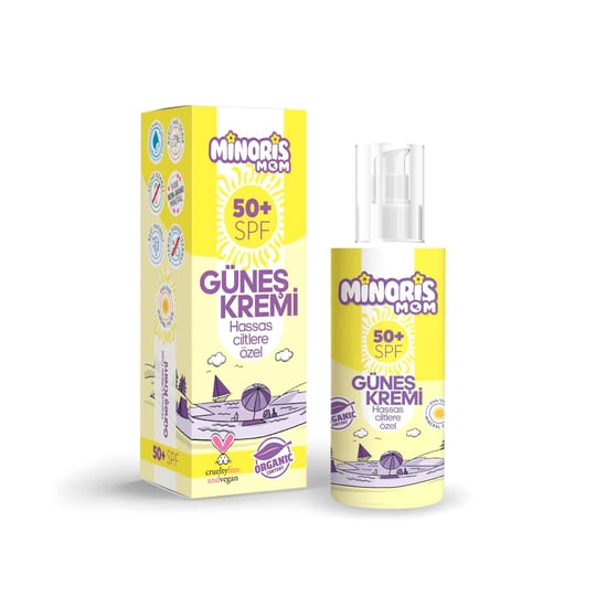 Minoris Mom Hassas Ciltler Için Güneş Kremi Spf 50 150ml