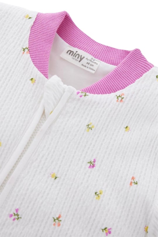 Miny Center Kız Bebek Ceket Beyaz MNT24K003