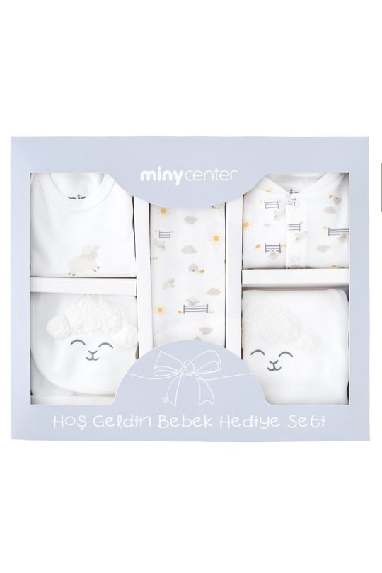 Miny Center Unisex Bebek Hastane Çıkışı Set 10'lu Beyaz MNT24U004
