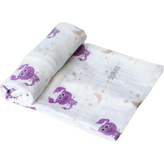 Momeasy B008 Burç Desenli Tekli Örtü Akrep 100x120 cm