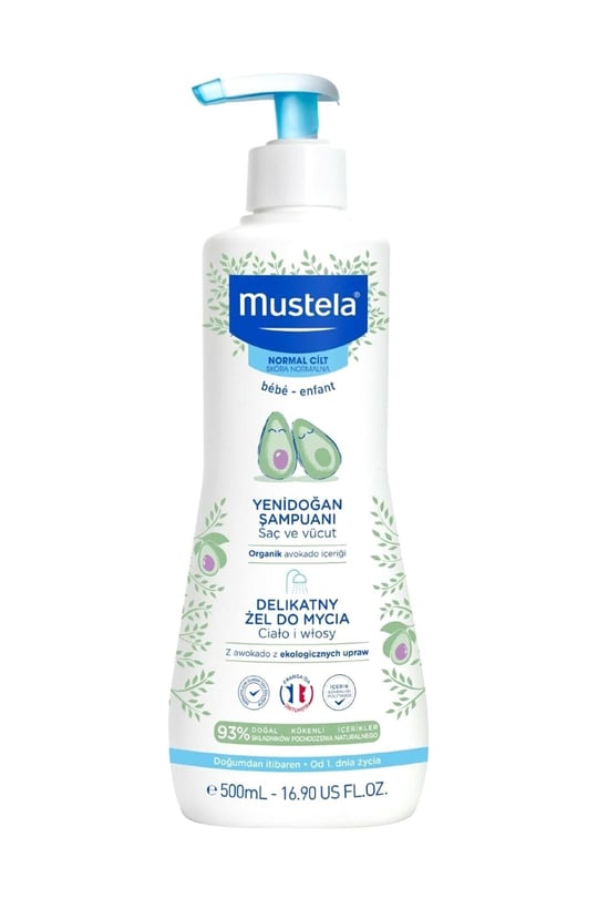Mustela Dermo Yenidoğan Saç Ve Vücut Şampuan 500 ml