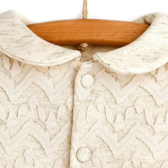 Mymio Baby Kız Bebek Dantelli Patikli Tulum Bej 5194