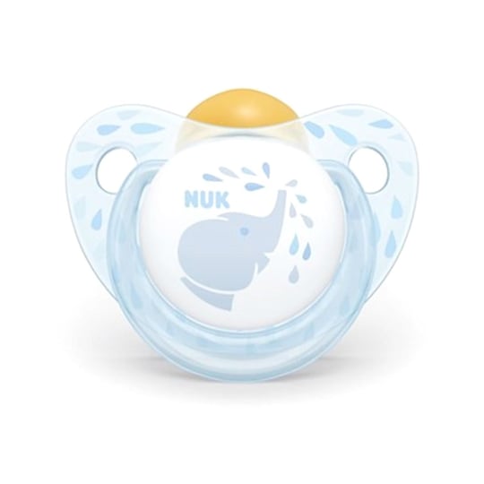 Nuk Baby Blue Kauçuk Emzik 6-18 Ay Fil Desenli 734036
