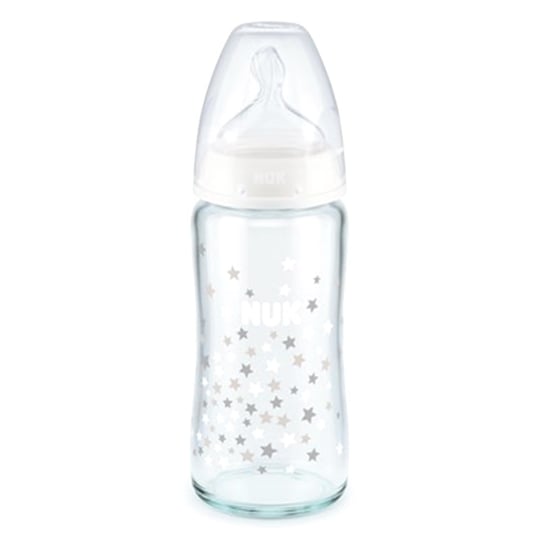 Nuk Fc Plus Isı Göstergeli Cam Biberon 240 Ml Beyaz 745124