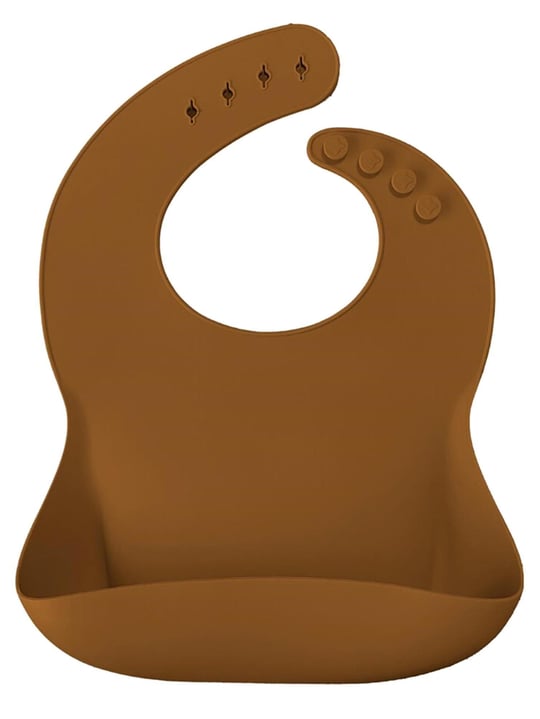 Oioi Basıc Silikon Mama Önlüğü Woody Brown 1020059