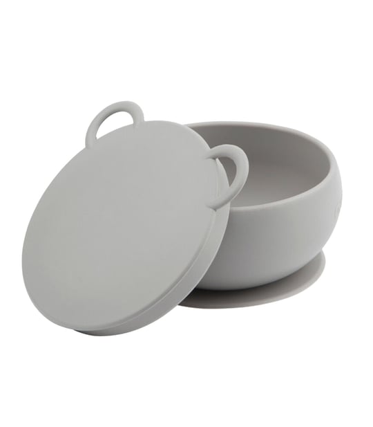 Oioi Blw Set I Silikon 3'lü Beslenme Seti Powder Grey 01070052